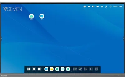 Produktbild von VSeven 86'' V2 - Interaktiver Bildschirm86" interaktives 4K UHD-Panel mit Lautsprechern und 178° Betrachtungswinkel, Antireflexionsglas