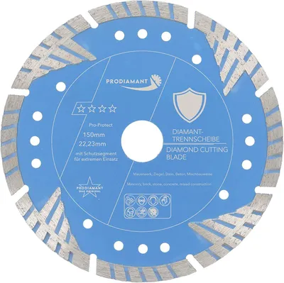 Produktbild von PRODIAMANT Diamanttrennscheibe ProProtect 180mm mit Schutzsegmenten für