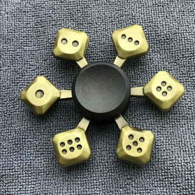 Produktbild von Tinisu Fidget Spinner Kreisel Anti Stress Rainbow Metall Finger ADHS