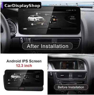 Produktbild von 12,3 Zoll Android 14 Display für Audi A4 B8 2009–2016 MMI High Snapdragon 685 8 GB/128 GB CarPlay & Android Auto