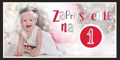 Zdjęcie produktu dla Zaproszenie na Roczek Z171 (5szt) - AbCard