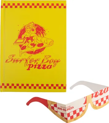 Zdjęcie produktu dla Cinereplica's Stranger Things - Surfer Boy Pizza notatnik w twardej oprawie - 14,5 x 21 cm, 160 stron - oficjalna licencja