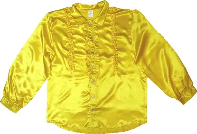 Produktbild von Gelbes Herren Rüschenhemd / Größe: 56 (L-XL)