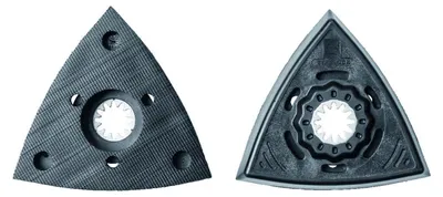 Imagen del producto de Placa de lija fina, triangular, perforada, modelo SL 3, paquete de 2 unidades