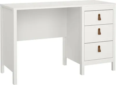 Produktbild von Schreibtisch Murjan, Mehrzweckschreibtisch, Bürotisch für PC, Eckschreibtisch, 120x48 h77 cm, Weiß