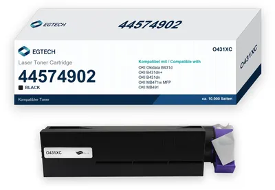 Produktbild von Toner kompatibel mit OKI 44574902 MB491 MB491dn Okidata B431d B431dn+ B431dn