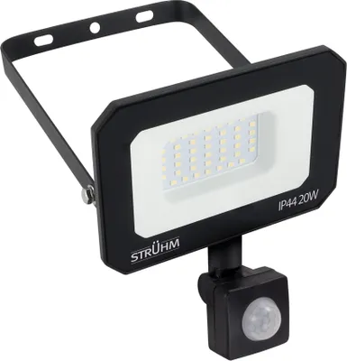 Obrázek produktu pro Venkovní nástěnné světlo LED s detektorem pohybu hliník H: 13,5 cm IP44 černá bílá hranatá 2200 lm