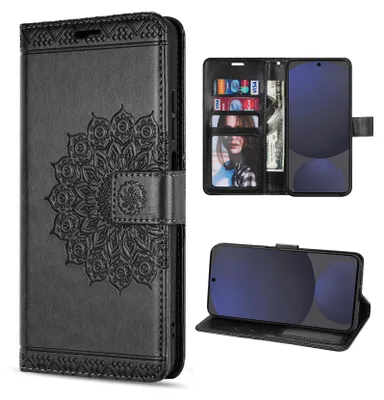 Produktbild von Handy Tasche für Samsung Galaxy S24 FE Hülle Handyhülle Klapphülle Wallet Case in Schwarz
