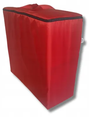 Image de Sac de protection imperméable FM pour matelas pliant 200x70x10 cm, rouge, housse de voyage et de transport solide