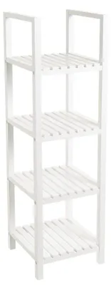 Produktbild von Bodenregal mit 4 Einlegeböden aus MDF in Weiß