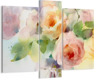 Produktbild von Bild auf Leinwand - Leinwandbild - Rose Blume Garten - 95x80cm - Wand Bild - Wanddeko - Wandbilder - Leinwanddruck - Bilder - Kunstdruck - Wanddekoration - Leinwand bilder - Wandkunst - CB95x80-3910