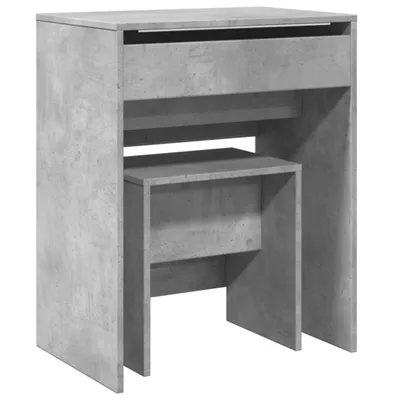 Obrázok produktu pre vidaXL Toaletný stolík s taburetkou betón sivý 60x40x113,5 cm