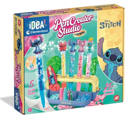 Produktbild von Kreativset Clementoni Idea! Disney Stitch Pen Creator Studio, ab 6 Jahren