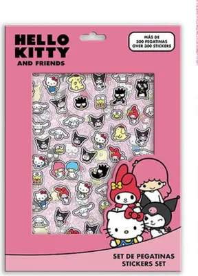 Zdjęcie produktu dla Hello Kitty Aufkleberset 300 Sticker Freunde Stickerbuch