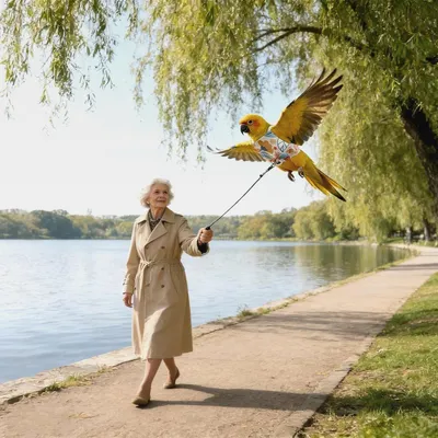 Produktbild von Fliegengeschirr für Vögel, verstellbar, einziehbar, Fliegenkleidung, Vogelgeschirr-Seil, für Aras, Spatzen, Sittiche, Nymphensittiche, Nymphensittiche