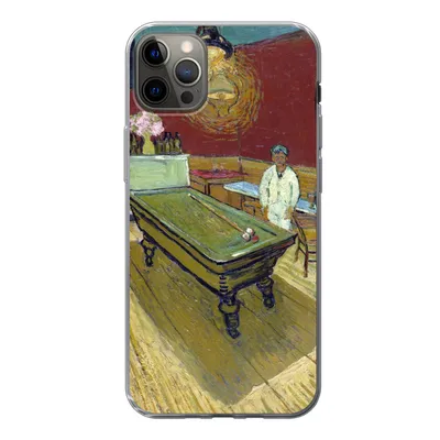 Produktbild von MuchoWow® Handyhülle Schutzhülle Hülle für iPhone 12 Pro Max Das Nachtcafé - Vincent van Gogh Silikon Softcase Handy Hülle - Hartschale