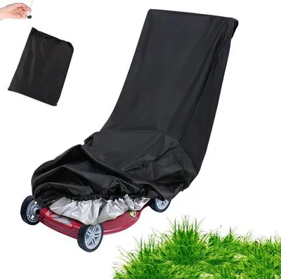 Image de Housse universelle pour tondeuse à gazon, en Oxford 210D imperméable, 195 x 66 x 108 cm, avec sangles pour le rangement