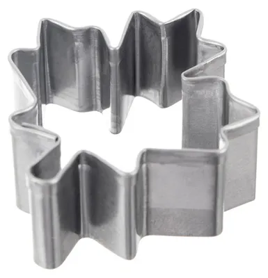 Obrázok produktu pre Forma na vykrajovanie koláčikov – 4 cm – nerezová oceľ – strieborná – 1 kus