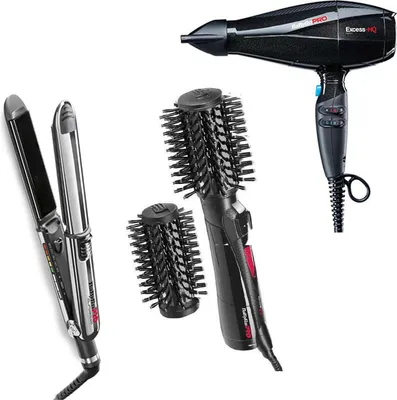 Image de BaByliss PRO Elipsis 31 mm Black BAB3000EPE + BaByliss PRO Rotating 800 Hot Air Styler BAB2770E + BaByliss PRO Excess HQ 2600 W BAB6990IE