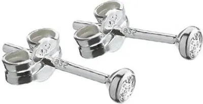 Produktbild von Paar Ohrstecker Silber 925er 3,00mm Cubic Zirkonia Damen Herren Kinder 1982