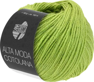 Produktbild von Lana Grossa Alta Moda Cotolana 027 Gelbgrün 50 g