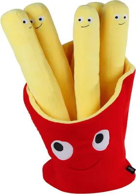 Produktbild von Plüsch Pommes Kissen 50cm - lustiges Kuschelspielzeug
