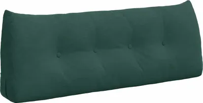 Image de vidaXL Coussin de dossier vert foncé 120 x 24 x 50 cm velours