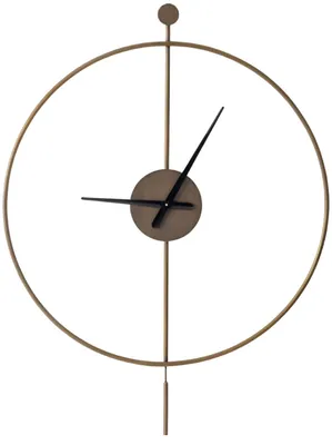 Image de Horloge murale moderne aux formes minimalistes et aux lignes marquantes