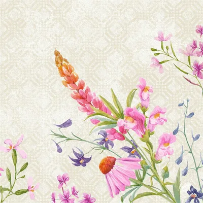 Produktbild von Duni Klassik Servietten Floret 50 Stück 1er Pack