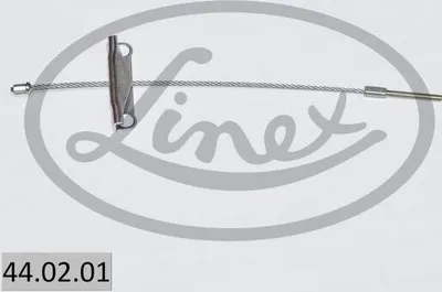 Produktbild von LINEX Handbremsseil 44.02.01 Vorne für TOYOTA AURIS (NRE15, ZZE15, ADE15, ZRE15, NDE15) 345mm