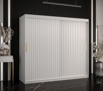Obrázek produktu pro Šatní skříň RADKIN 1 - šířka 200 cm, bílá