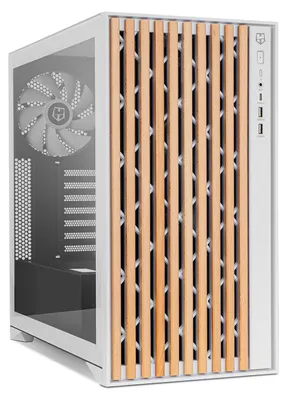 Imagen del producto de Nox Semitorre HUMMER ELEMENT madera blanco Type-C