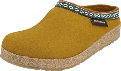 Produktbild von Haflinger Damen Hausschuh Pantoffel Wollfilz Grizzly Franzl 711001, Größe:42 EU, Farbe:Gelb
