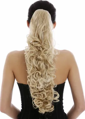 Produktbild von WIG ME UP Zopf voluminös lockig lang Goldblond N310-LG26