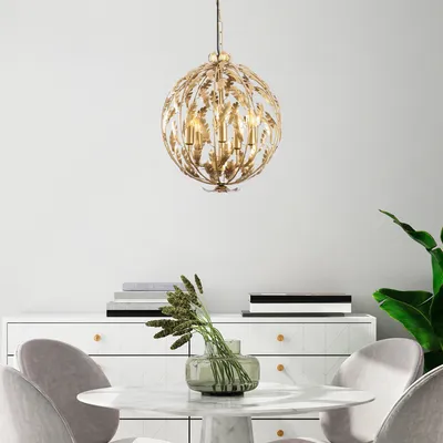 Produktbild von Opviq, Endustriyel- Endustriyel FLG, Bunt, Kronleuchter, 41 x 41 x 64 cm, Metallkörper