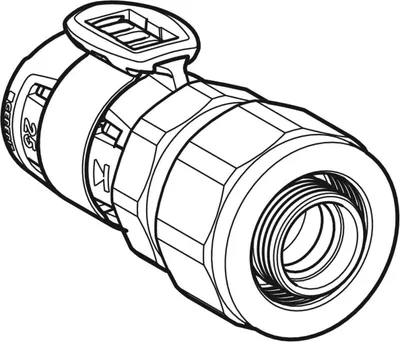 Produktbild von Geberit FlowFit Übergang mit Verschraubung auf PEX-Rohre SiBr d16-13/16
