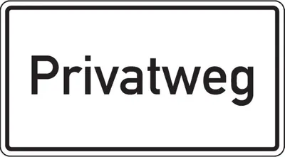 Produktbild von Dreifke® Hinweisschild Privatweg, DIN 67520, Aluminium RA1i, 600x330mm
