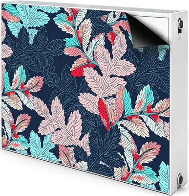 Produktbild von Magnet Heizung Verkleidung Abdeckung Heizung Heizkörperabdeckung 90x60 cm  - Laub, Muster