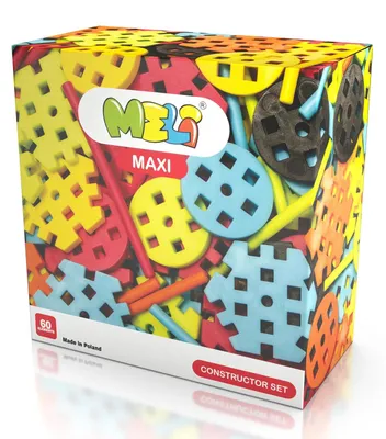 Zdjęcie produktu dla Klocki konstrukcyjne Meli Maxi Constructor Set 60 elementów