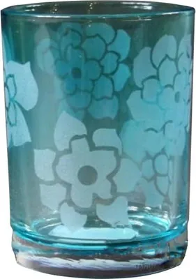 Zdjęcie produktu dla Świecznik szklany niebieski 7,5x10 cm