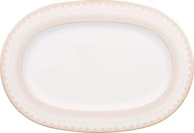 Obrázek produktu pro Villeroy & Boch Samarkand, Servírovací tác, Porcelán, Růžová, Bílá, Oválný, 410 mm, 1,39 kg