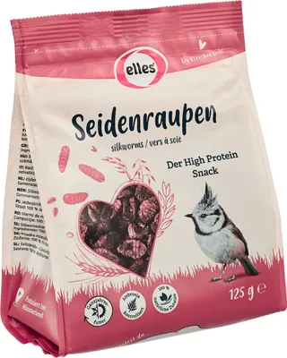 Produktbild von Stroetmann Elles Seidenraupen 125 g - Wildvogelfutter