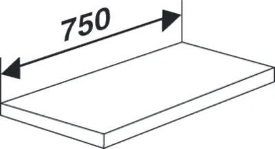 Produktbild von Fachboden für Büro-Regal Progress 2000 BxT 75x30cm lichtgrau