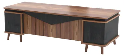 Produktbild von Schreibtisch Groß Bürotisch Arbeitstisch Büromöbel Tisch Holz Braun