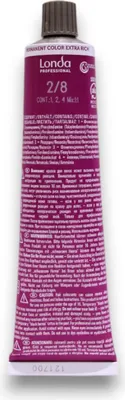 Produktbild von Londa Professional, Londacolor, Permanent Hair Dye, 2/8 Dark Blue, 60 ml