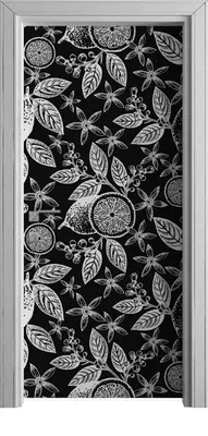 Produktbild von Tür Selbstklebende 90x210 cm Türfolie Türtapete Klebefolie - Blüten und Zweige