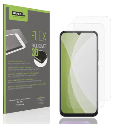 Image de 2x Full Cover mat Film pour Redmi R70m 5G Film de protection ecrán