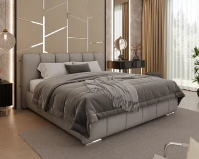 Produktbild von Polsterbett "ZAIRA" – Modernes Design, verschiedene Farben & Größen - ohne matratze