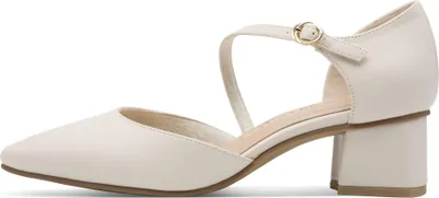 Produktbild von MARCO TOZZI Damen Pumps spitze Riemchenpumps mit Blockabsatz 2-24406-46, Größe:40 EU, Farbe:Beige