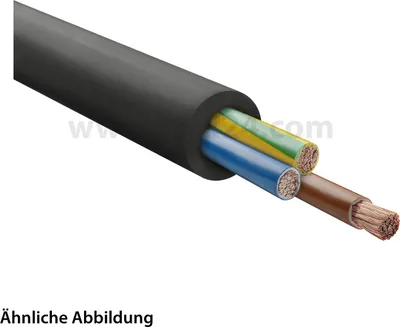 Immagine prodotto di Cavo HELU H07RN-F 3G16mm² con guaina in gomma AD 21,8mm - 27,6mm Tensione nominale Uo/U 450V/750V - 1 metro